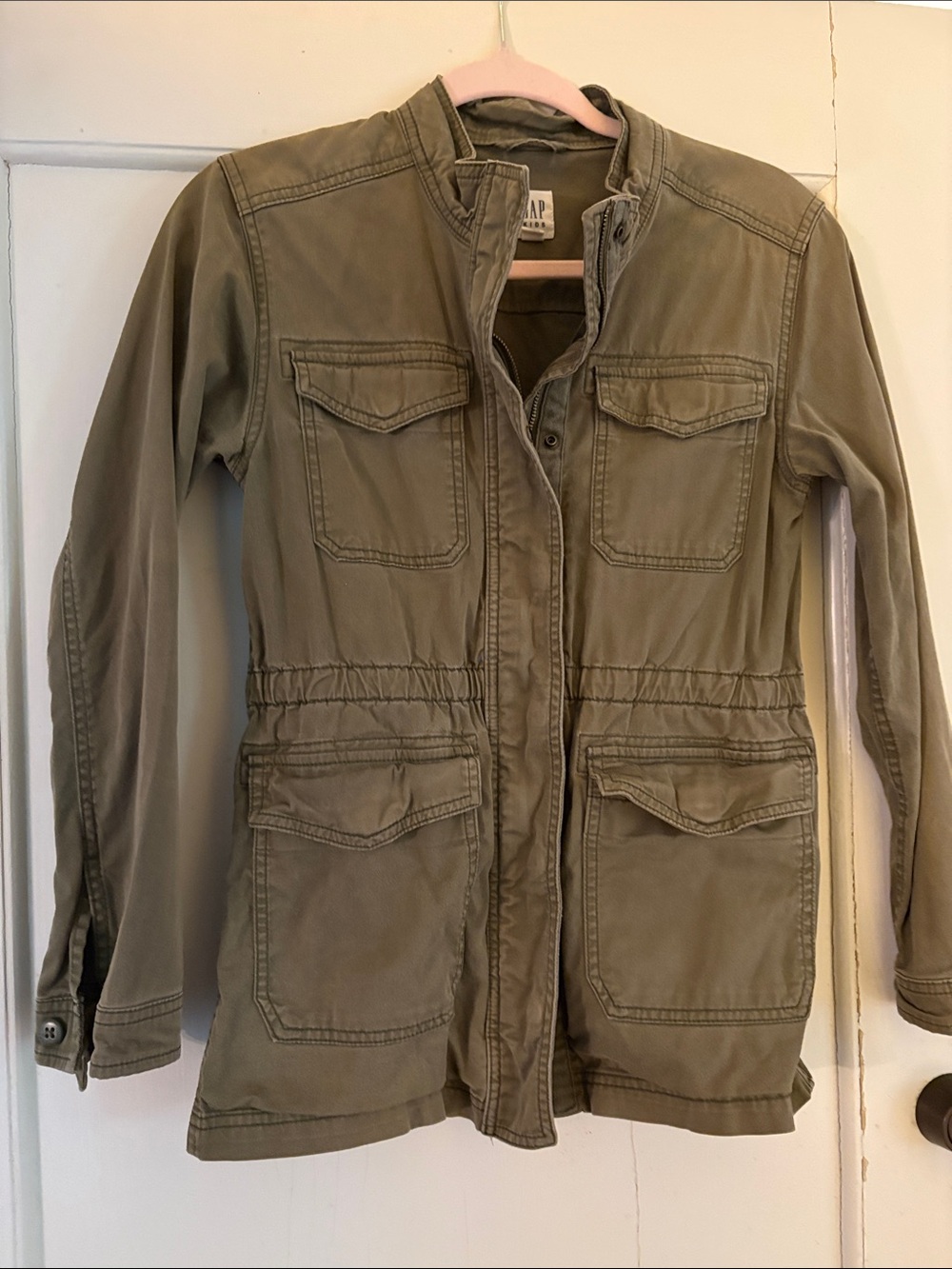 GAP Olive Green Drawstring Waist Utility Jacket